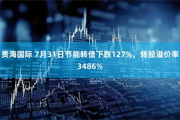 贵海国际 7月31日节能转债下跌127%，转股溢价率3486%